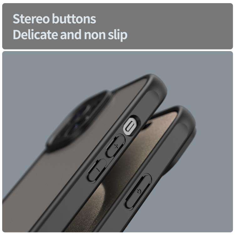 Fan Dun Series TPU Hybrid PC Frosted Phone Case, For iPhone 15 Pro, For iPhone 15 Plus, For iPhon...