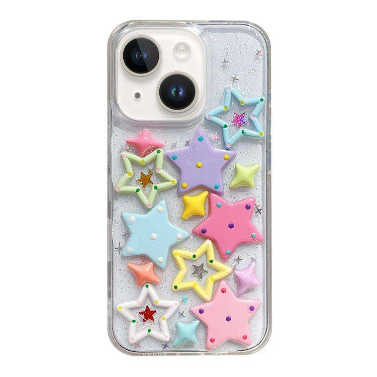 Epoxy Acrylic Hybrid TPU Phone Case, For iPhone 15 Pro, For iPhone 15 Plus, For iPhone 15, For iP...