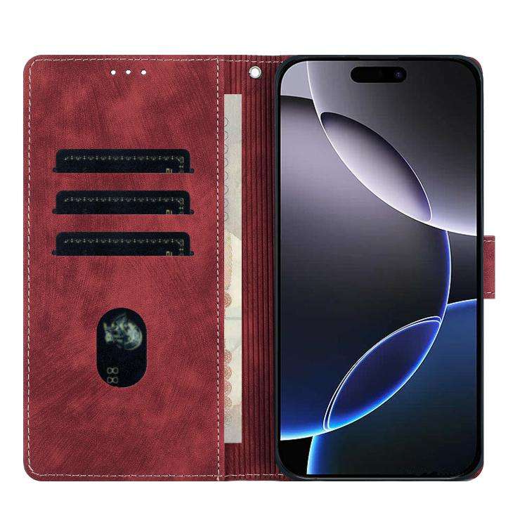 Mandala Embossed Retro Frosted Leather Phone Case, For iPhone 18 Pro / 17 Pro, For iPhone 18 Pro ...