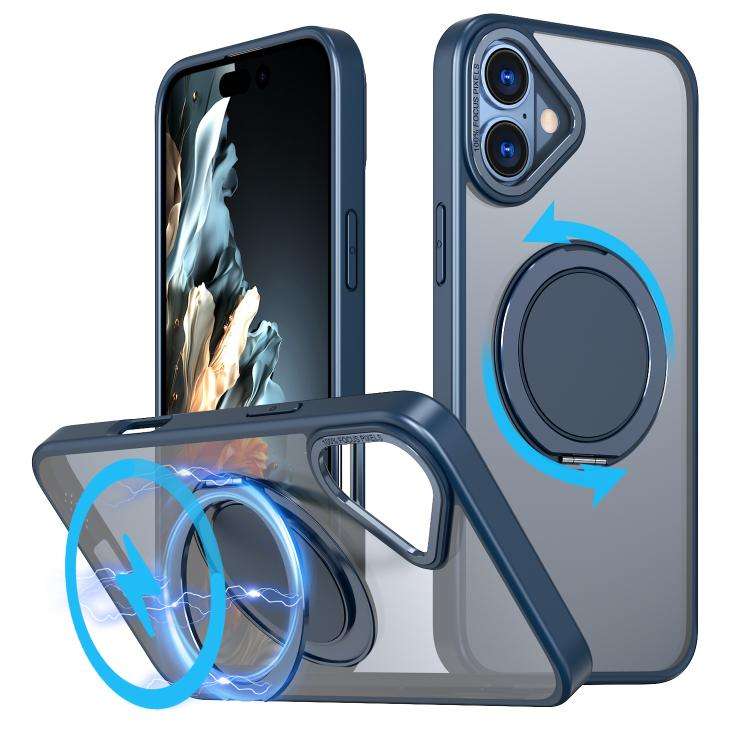 360-degree Rotating MagSafe Magnetic Holder Phone Case, For iPhone 17e / 16e, For iPhone 17 Pro M...