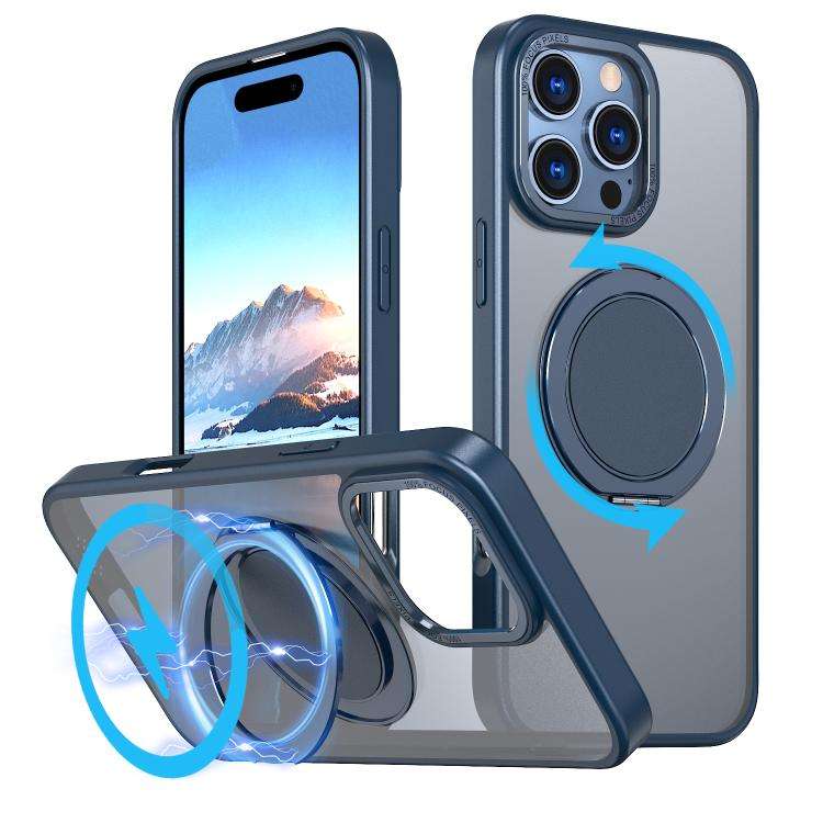 360-degree Rotating MagSafe Magnetic Holder Phone Case, For iPhone 17e / 16e, For iPhone 17 Pro M...