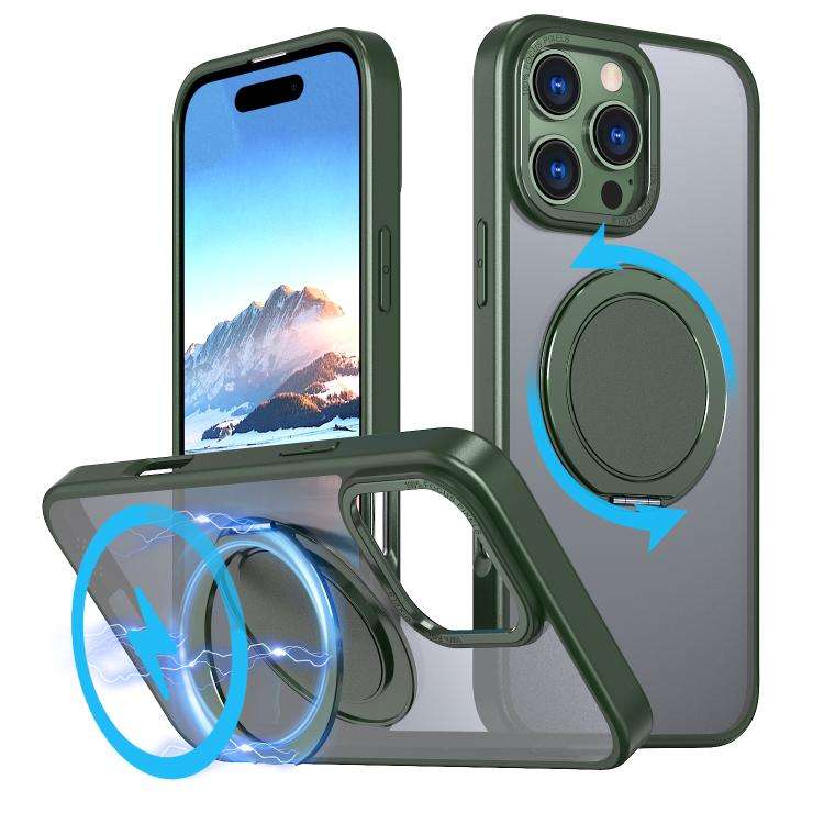 360-degree Rotating MagSafe Magnetic Holder Phone Case, For iPhone 17e / 16e, For iPhone 17 Pro M...