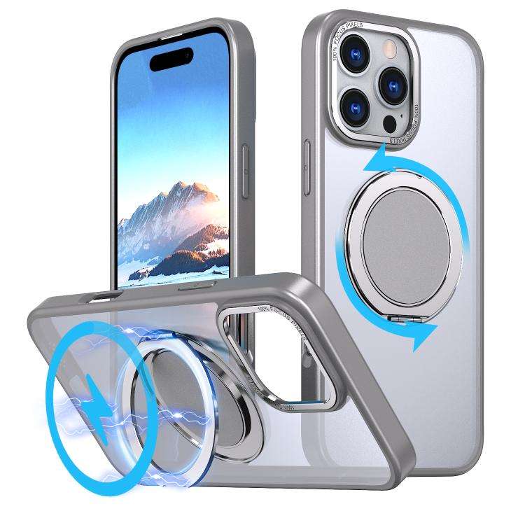 360-degree Rotating MagSafe Magnetic Holder Phone Case, For iPhone 17e / 16e, For iPhone 17 Pro M...