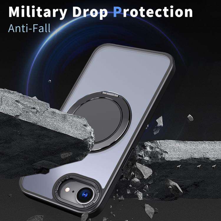 360-degree Rotating MagSafe Magnetic Holder Phone Case, For iPhone 17e / 16e, For iPhone 17 Pro M...