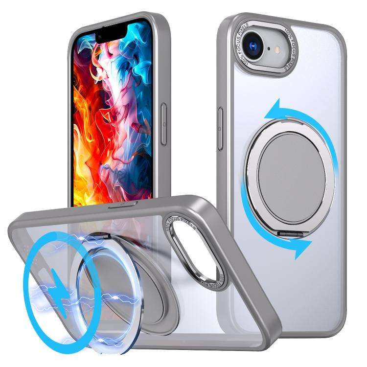 360-degree Rotating MagSafe Magnetic Holder Phone Case, For iPhone 17e / 16e, For iPhone 17 Pro M...