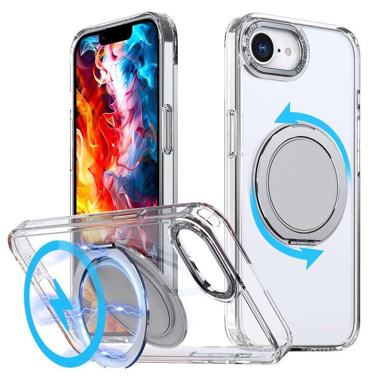 360-degree Rotating MagSafe Magnetic Holder Phone Case, For iPhone 17e / 16e, For iPhone 17 Pro M...