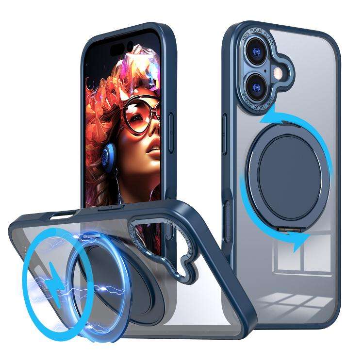 360-degree Rotating MagSafe Magnetic Holder Phone Case, For iPhone 17e / 16e, For iPhone 17 Pro M...