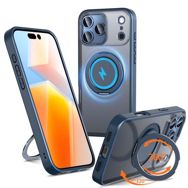 360-degree Rotating MagSafe Magnetic Holder Phone Case, For iPhone 17e / 16e, For iPhone 17 Pro M...