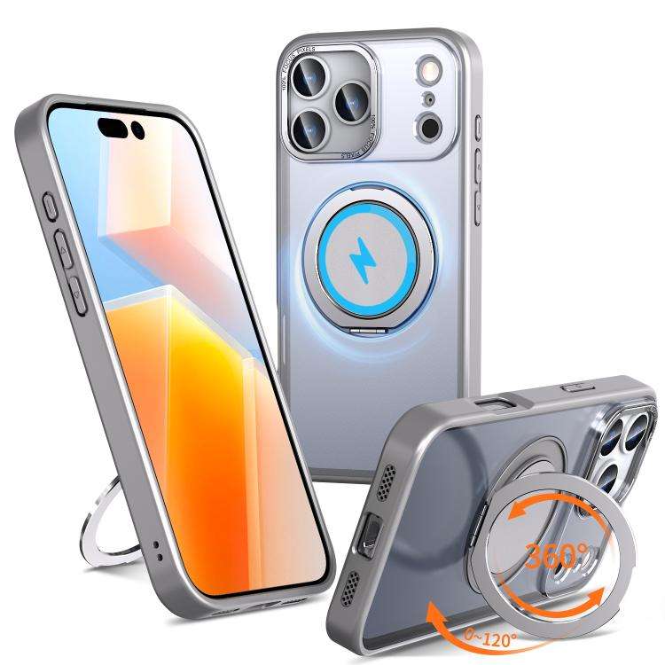 360-degree Rotating MagSafe Magnetic Holder Phone Case, For iPhone 17e / 16e, For iPhone 17 Pro M...