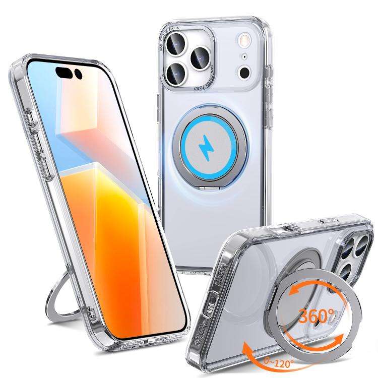 360-degree Rotating MagSafe Magnetic Holder Phone Case, For iPhone 17e / 16e, For iPhone 17 Pro M...