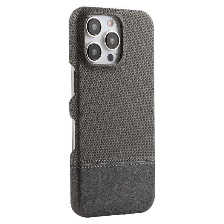Stitching Cloth MagSafe Magnetic PC Hybrid PU Phone Case, For iPhone 18 Pro / 17 Pro, For iPhone ...