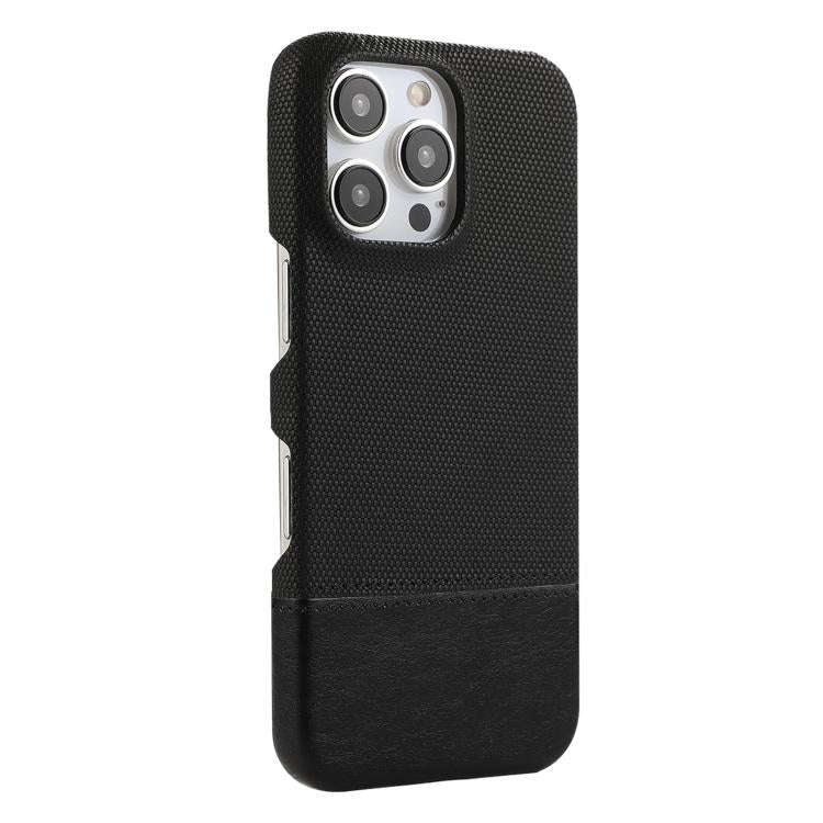 Stitching Cloth MagSafe Magnetic PC Hybrid PU Phone Case, For iPhone 18 Pro / 17 Pro, For iPhone ...