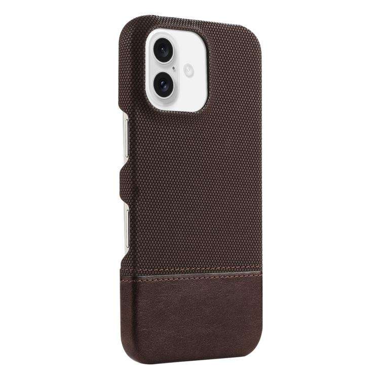 Stitching Cloth MagSafe Magnetic PC Hybrid PU Phone Case, For iPhone 18 Pro / 17 Pro, For iPhone ...