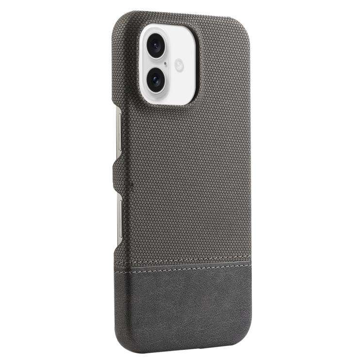 Stitching Cloth MagSafe Magnetic PC Hybrid PU Phone Case, For iPhone 18 Pro / 17 Pro, For iPhone ...