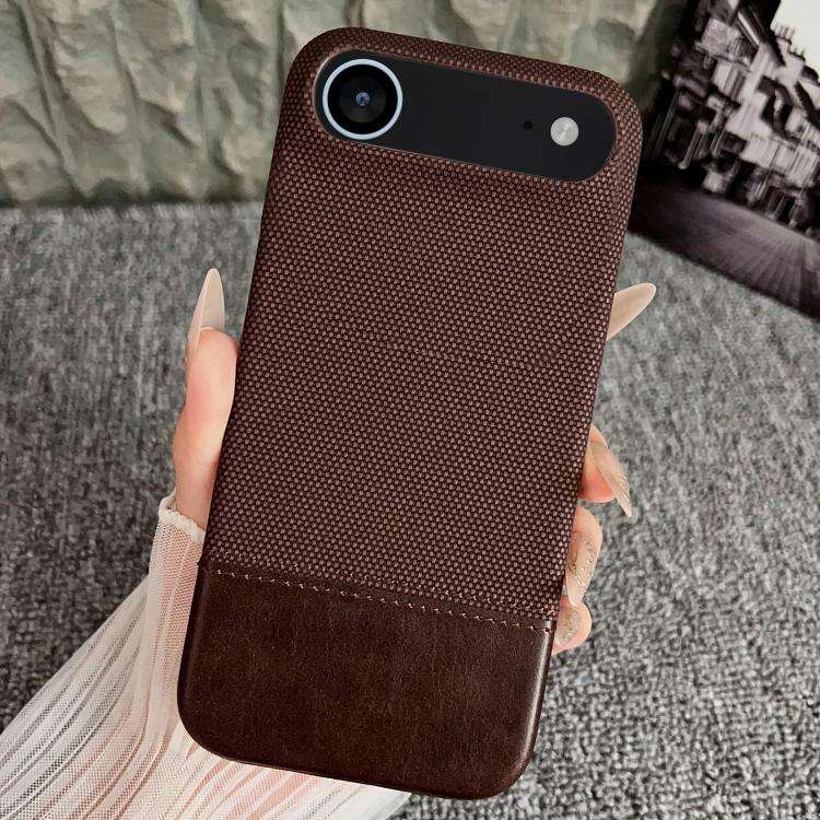 Stitching Cloth MagSafe Magnetic PC Hybrid PU Phone Case, For iPhone 18 Pro / 17 Pro, For iPhone ...