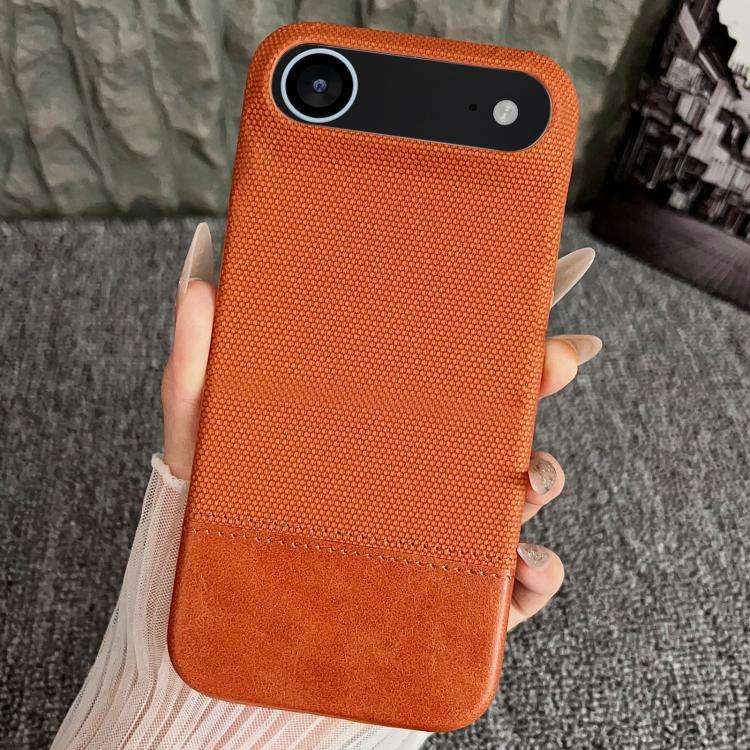 Stitching Cloth MagSafe Magnetic PC Hybrid PU Phone Case, For iPhone 18 Pro / 17 Pro, For iPhone ...