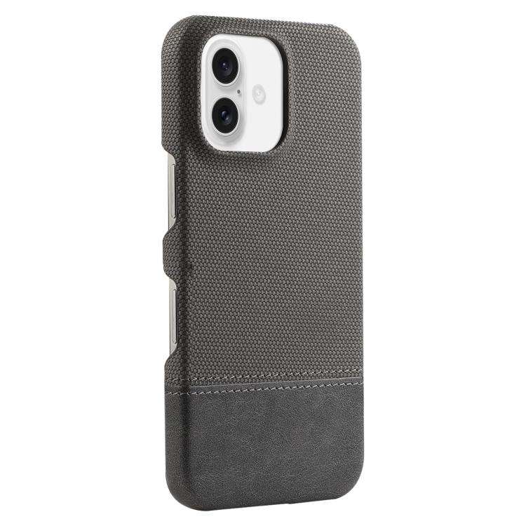 Stitching Cloth MagSafe Magnetic PC Hybrid PU Phone Case, For iPhone 18 Pro / 17 Pro, For iPhone ...