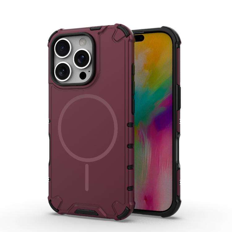 Grating Solid Color MagSafe Magnetic Phone Case, For iPhone 18 Pro / 17 Pro, For iPhone 18 Pro Ma...