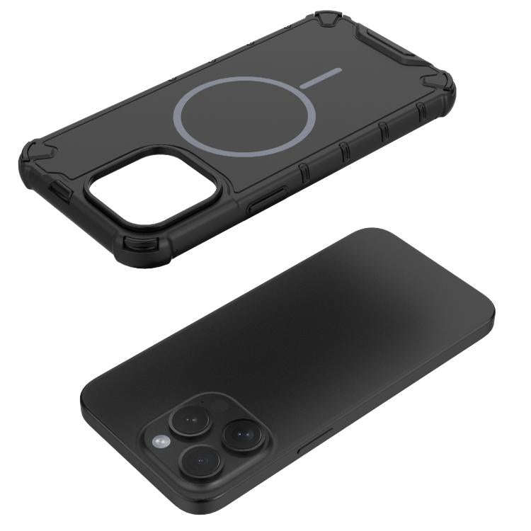 Grating Solid Color MagSafe Magnetic Phone Case, For iPhone 15 Pro Max, For iPhone 15 Pro, For iP...