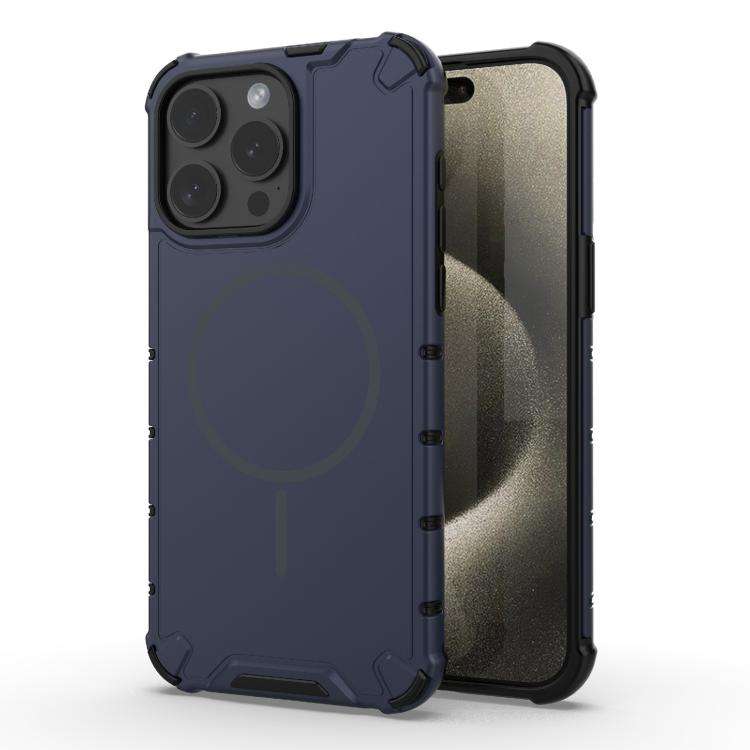 Grating Solid Color MagSafe Magnetic Phone Case, For iPhone 15 Pro Max, For iPhone 15 Pro, For iP...