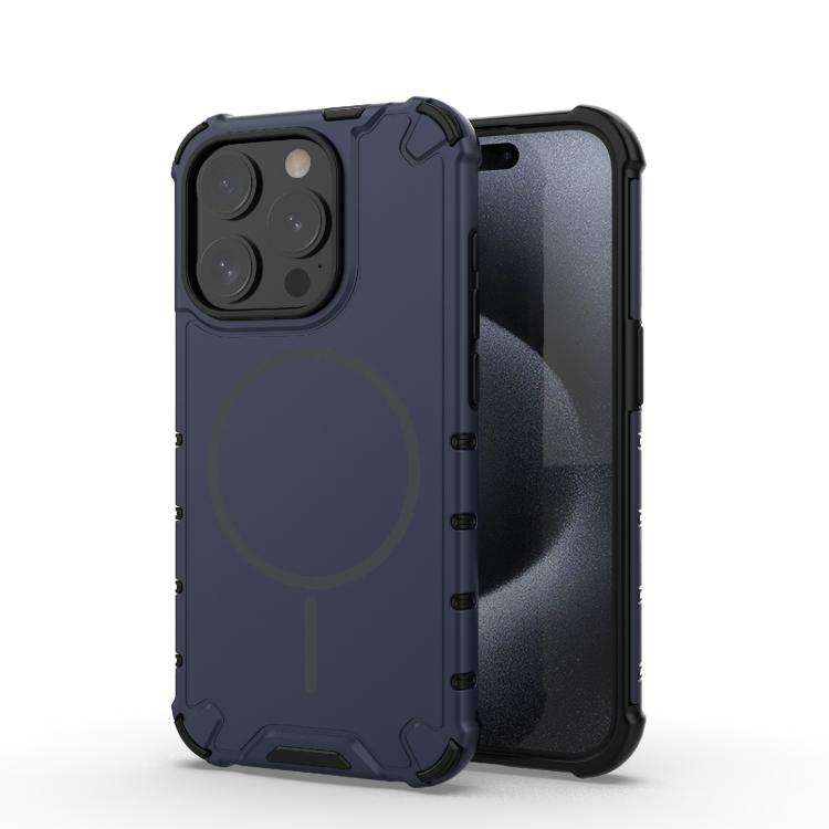 Grating Solid Color MagSafe Magnetic Phone Case, For iPhone 15 Pro Max, For iPhone 15 Pro, For iP...