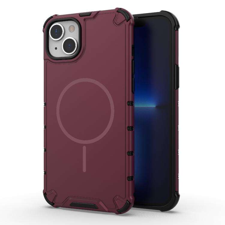 Grating Solid Color MagSafe Magnetic Phone Case, For iPhone 15 Pro Max, For iPhone 15 Pro, For iP...