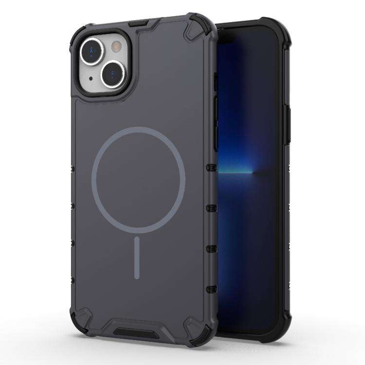 Grating Solid Color MagSafe Magnetic Phone Case, For iPhone 15 Pro Max, For iPhone 15 Pro, For iP...