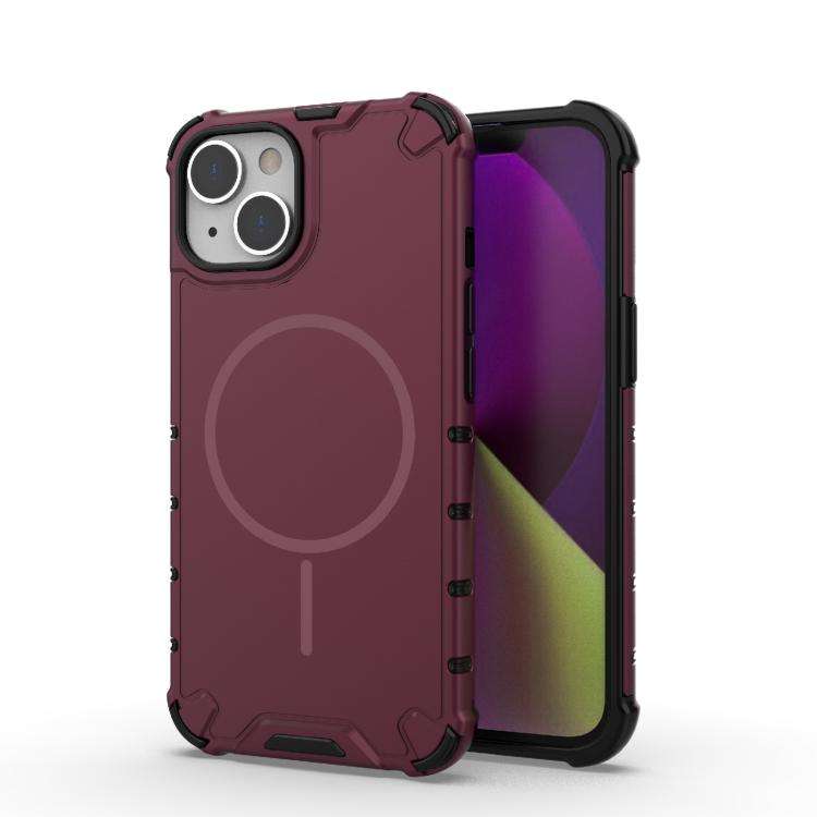 Grating Solid Color MagSafe Magnetic Phone Case, For iPhone 15 Pro Max, For iPhone 15 Pro, For iP...