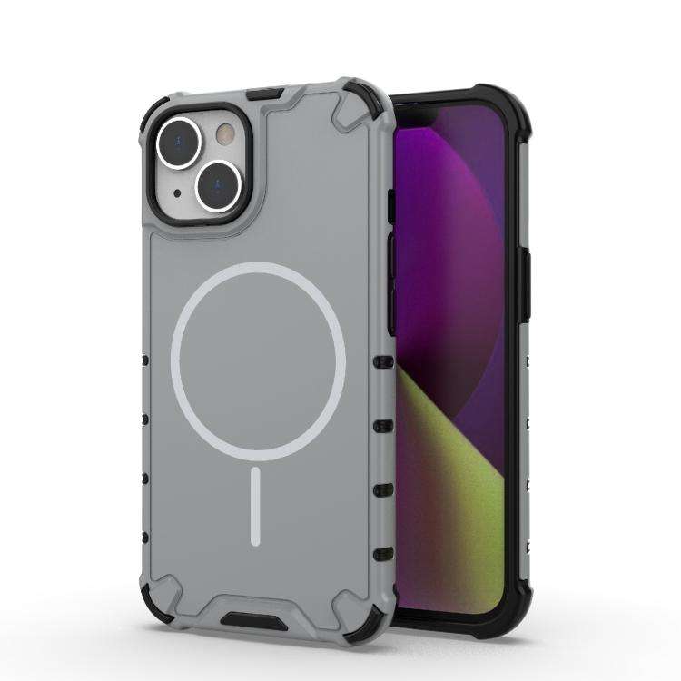 Grating Solid Color MagSafe Magnetic Phone Case, For iPhone 15 Pro Max, For iPhone 15 Pro, For iP...