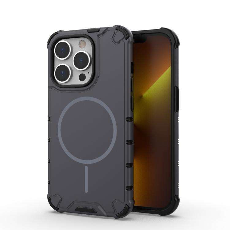 Grating Solid Color MagSafe Magnetic Phone Case, For iPhone 15 Pro Max, For iPhone 15 Pro, For iP...