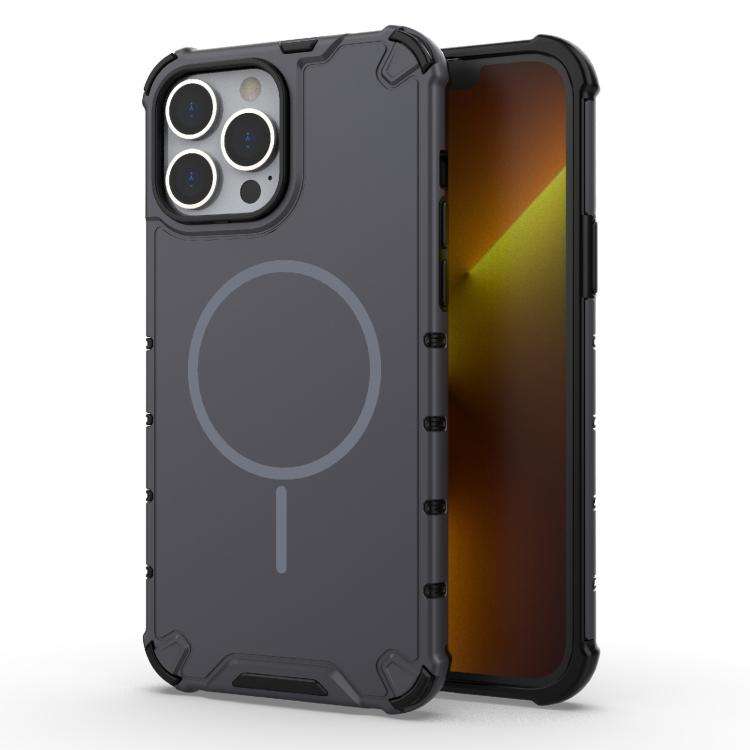 Grating Solid Color MagSafe Magnetic Phone Case, For iPhone 15 Pro Max, For iPhone 15 Pro, For iP...