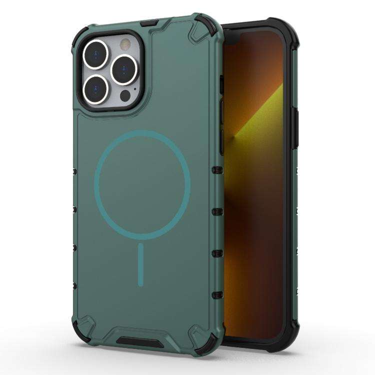 Grating Solid Color MagSafe Magnetic Phone Case, For iPhone 15 Pro Max, For iPhone 15 Pro, For iP...