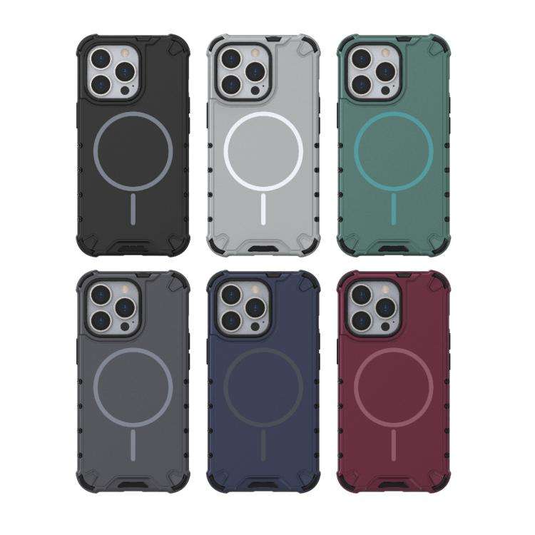 Grating Solid Color MagSafe Magnetic Phone Case, For iPhone 13 Pro, For iPhone 13, For iPhone 12 ...