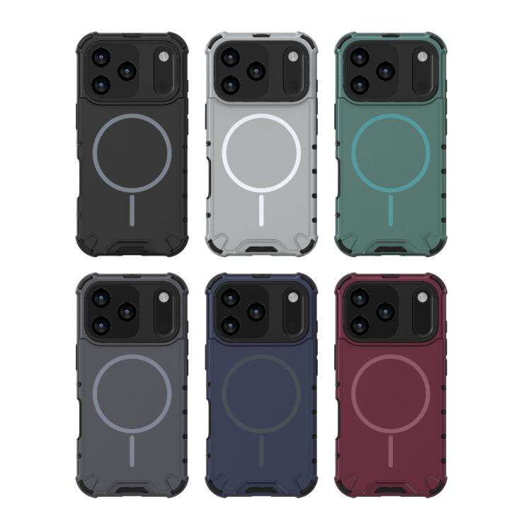 Grating Solid Color MagSafe Magnetic Phone Case, For iPhone 18 Pro / 17 Pro, For iPhone 18 Pro Ma...