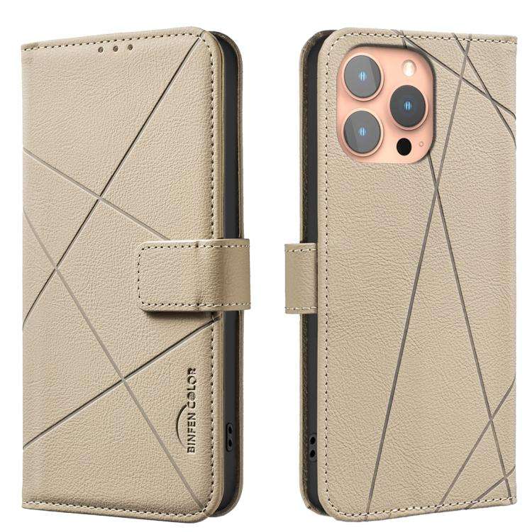 Geometric Pattern RFID Leather Phone Case, For iPhone 6 / 7 / 8 / SE, For iPhone 13 Pro Max, For ...