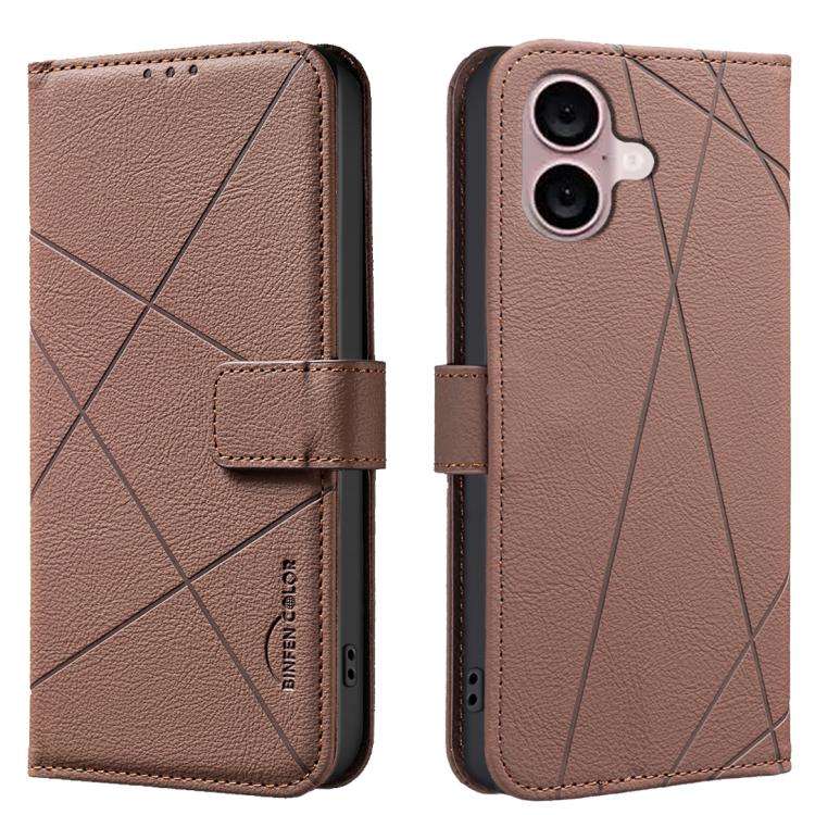 Geometric Pattern RFID Leather Phone Case, For iPhone 18 Pro/17 Pro, For iPhone 18 Pro Max/17 Pro...