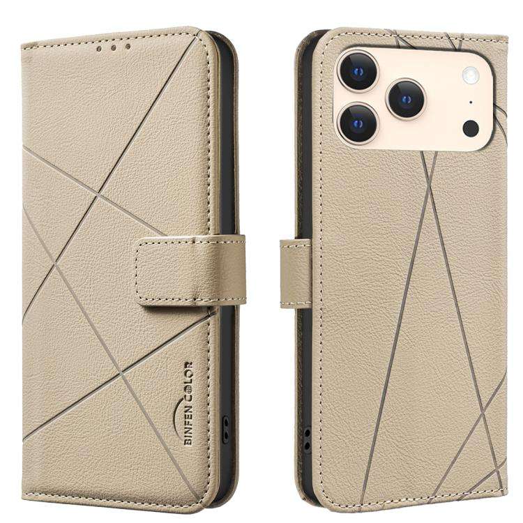 Geometric Pattern RFID Leather Phone Case, For iPhone 18 Pro/17 Pro, For iPhone 18 Pro Max/17 Pro...