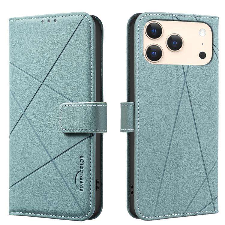 Geometric Pattern RFID Leather Phone Case, For iPhone 18 Pro/17 Pro, For iPhone 18 Pro Max/17 Pro...