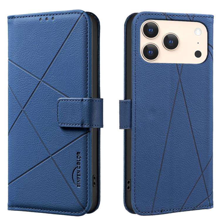 Geometric Pattern RFID Leather Phone Case, For iPhone 18 Pro/17 Pro, For iPhone 18 Pro Max/17 Pro...