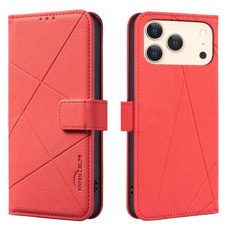 Geometric Pattern RFID Leather Phone Case, For iPhone 18 Pro/17 Pro, For iPhone 18 Pro Max/17 Pro...