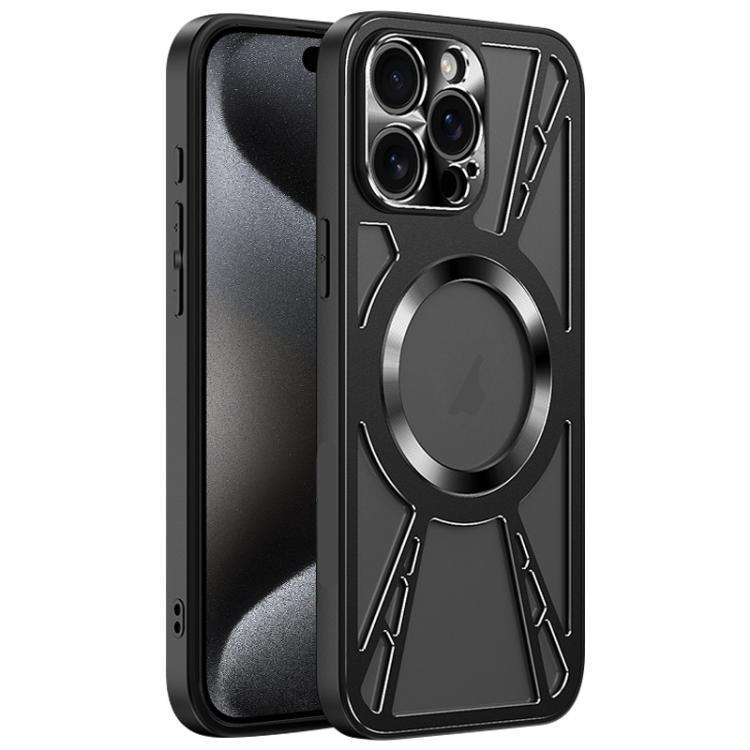 Silicone Cooling Hollow Metal MagSafe Phone Case, For iPhone 17 Pro Max, For iPhone 17 Pro, For i...