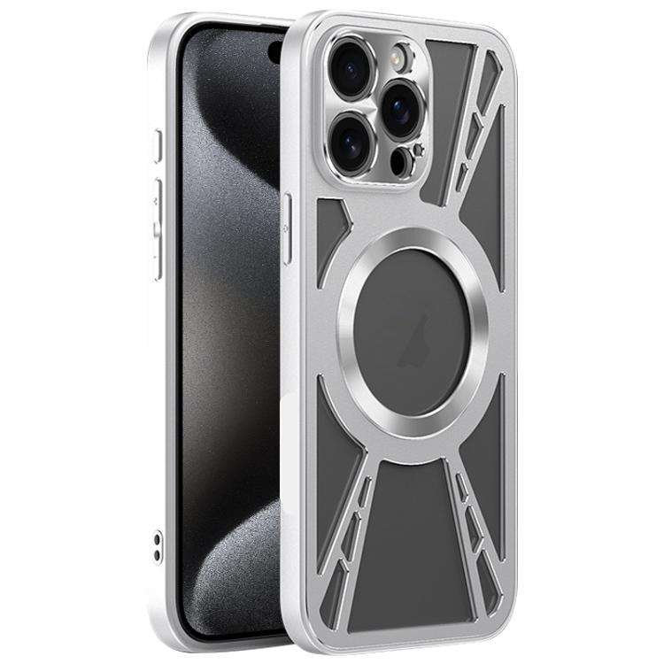 Silicone Cooling Hollow Metal MagSafe Phone Case, For iPhone 17 Pro Max, For iPhone 17 Pro, For i...