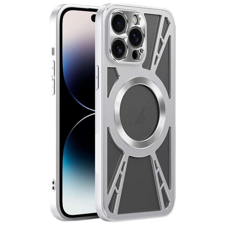 Silicone Cooling Hollow Metal MagSafe Phone Case, For iPhone 17 Pro Max, For iPhone 17 Pro, For i...