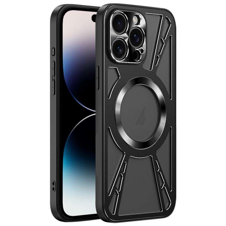 Silicone Cooling Hollow Metal MagSafe Phone Case, For iPhone 17 Pro Max, For iPhone 17 Pro, For i...