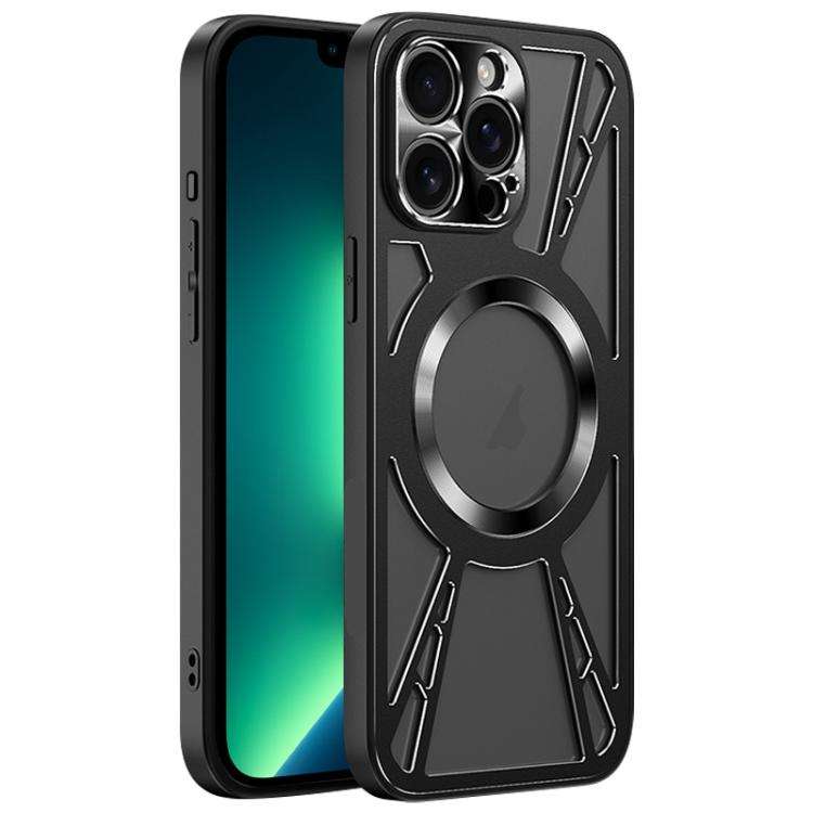 Silicone Cooling Hollow Metal MagSafe Phone Case, For iPhone 17 Pro Max, For iPhone 17 Pro, For i...