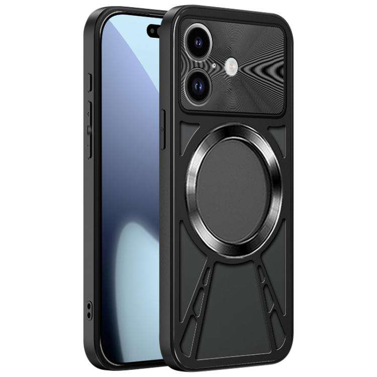 Silicone Cooling Hollow Metal MagSafe Phone Case, For iPhone 17 Pro Max, For iPhone 17 Pro, For i...