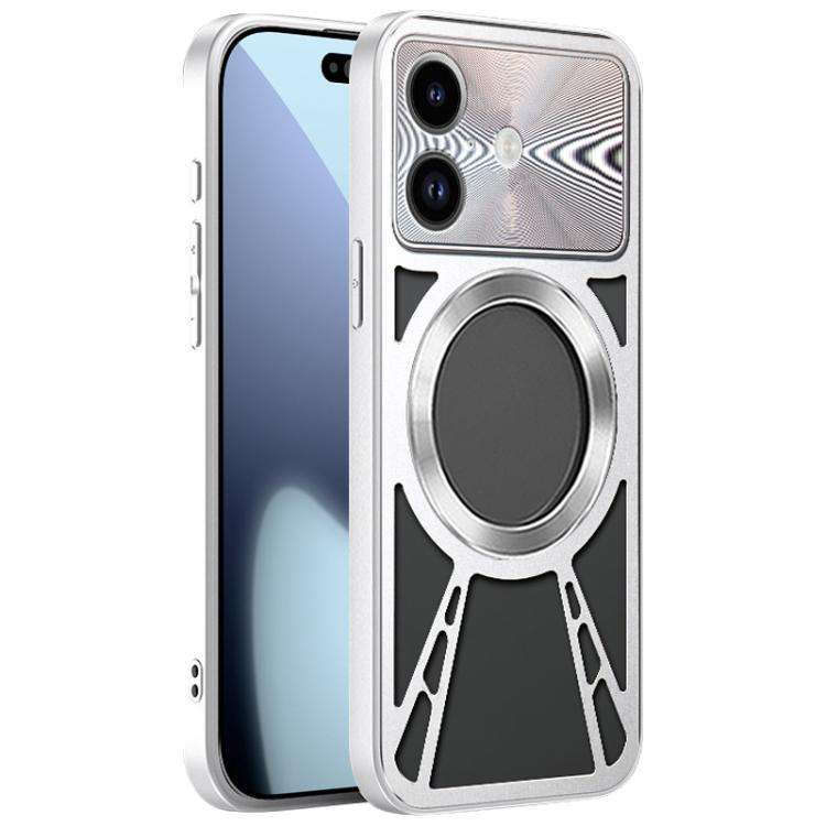 Silicone Cooling Hollow Metal MagSafe Phone Case, For iPhone 17 Pro Max, For iPhone 17 Pro, For i...