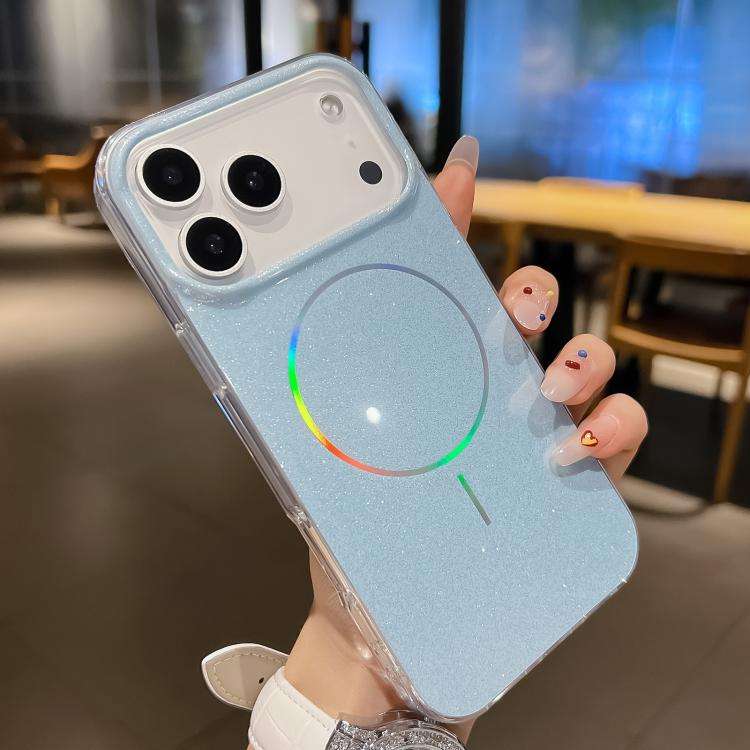 Glitter Powder Plating MagSafe IMD Full Coverage Phone Case, For iPhone 17 Pro Max, For iPhone 17...