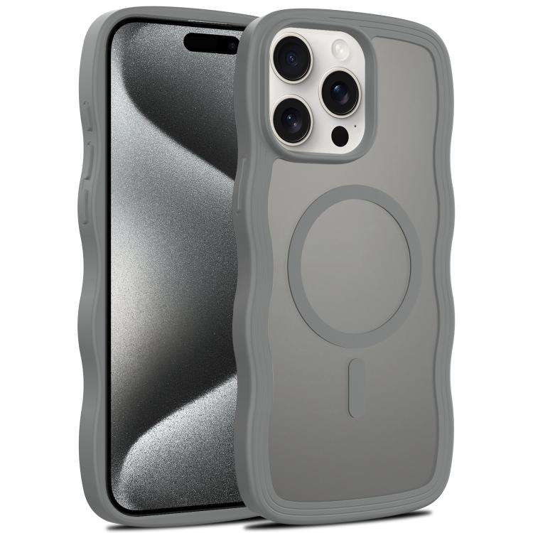 Skin Feel Wave Texture MagSafe Phone Case, For iPhone 17e / 16e, For iPhone 17, For iPhone Air, F...