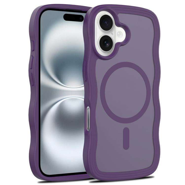 Skin Feel Wave Texture MagSafe Phone Case, For iPhone 17e / 16e, For iPhone 17, For iPhone Air, F...